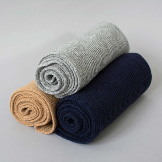Ribbed Cashmere Scarf