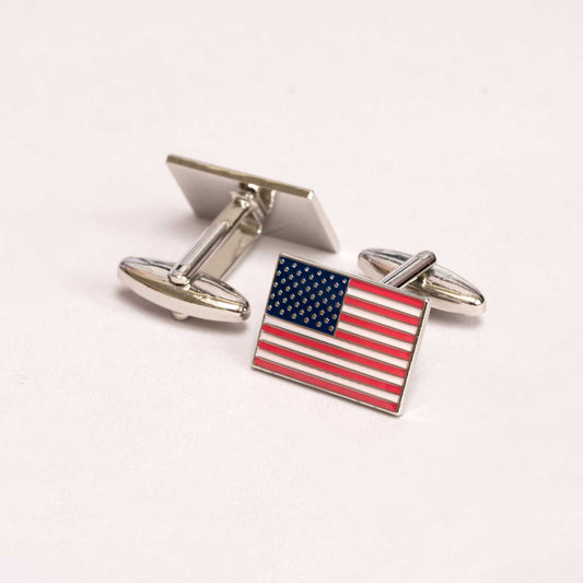 Stars and Stripes USA Flag Cufflinks