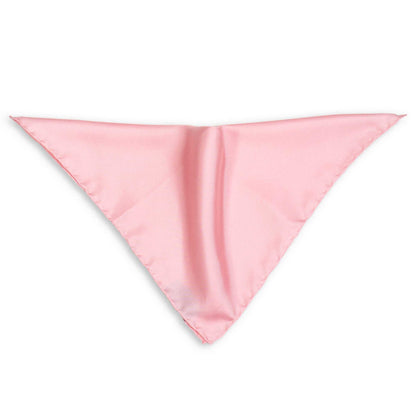 Pink pocket square on a white background