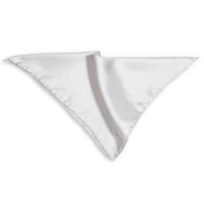 White pocket square on a white background
